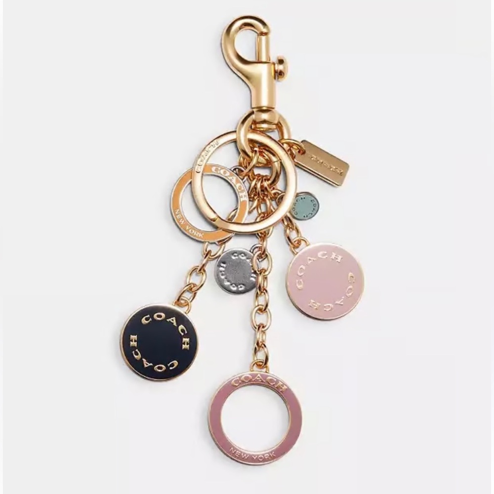 Coach Circle Cluster Bag Charm - Picture 2 of 7